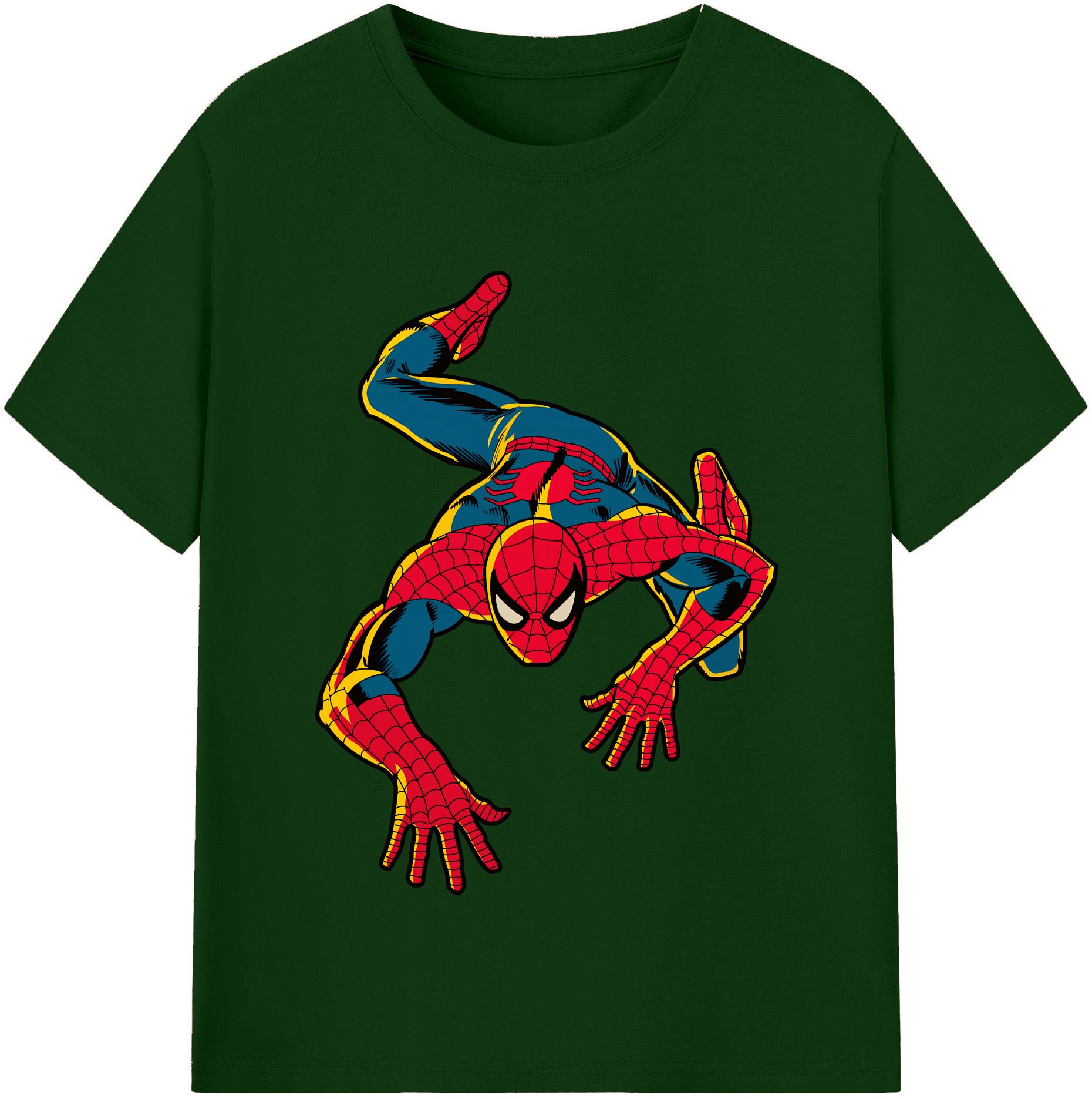 （画像用） Spider Man スパイダーマン 綿100％半袖Tシャツ（フロントプリント）